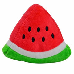 Pet Toys Funny Cartoon Cute Fruit Bite Resistant Plush Squeaky Toy Pet Chew Toy For Cats Pet Interactive Supplies Pet Partner