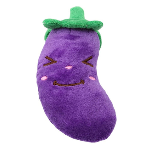 Pet Toys Funny Cartoon Cute Fruit Bite Resistant Plush Squeaky Toy Pet Chew Toy For Cats Pet Interactive Supplies Pet Partner