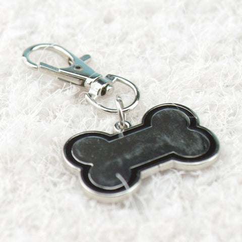 1 Mini Pet Dog Cat ID Name Tag Personalized Puppy Name Tag Bone Shape 4color Custom ID Zinc Alloy Engraving Pet Label