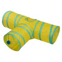 14 Styles Foldable  Pet Cat Tunnel 2/3/4/5 Holes Play Tubes Balls Collapsible Crinkle Kitten Toys Puppy Rabbit Play Tunnel Tubes
