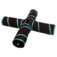 14 Styles Foldable  Pet Cat Tunnel 2/3/4/5 Holes Play Tubes Balls Collapsible Crinkle Kitten Toys Puppy Rabbit Play Tunnel Tubes