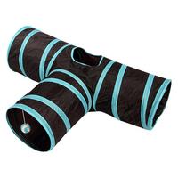 14 Styles Foldable  Pet Cat Tunnel 2/3/4/5 Holes Play Tubes Balls Collapsible Crinkle Kitten Toys Puppy Rabbit Play Tunnel Tubes