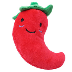 Pet Toys Funny Cartoon Cute Fruit Bite Resistant Plush Squeaky Toy Pet Chew Toy For Cats Pet Interactive Supplies Pet Partner
