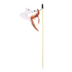 Cat Toys Cute Funny Colorful Rod Teaser Wand Plastic Pet Toys for Cats Interactive Stick Cat Supplies